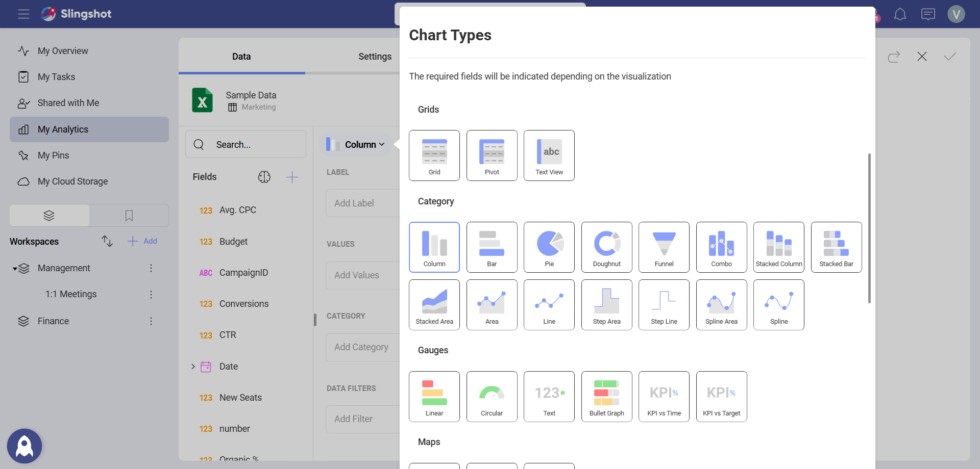 Combo Chart in a Chart Types list