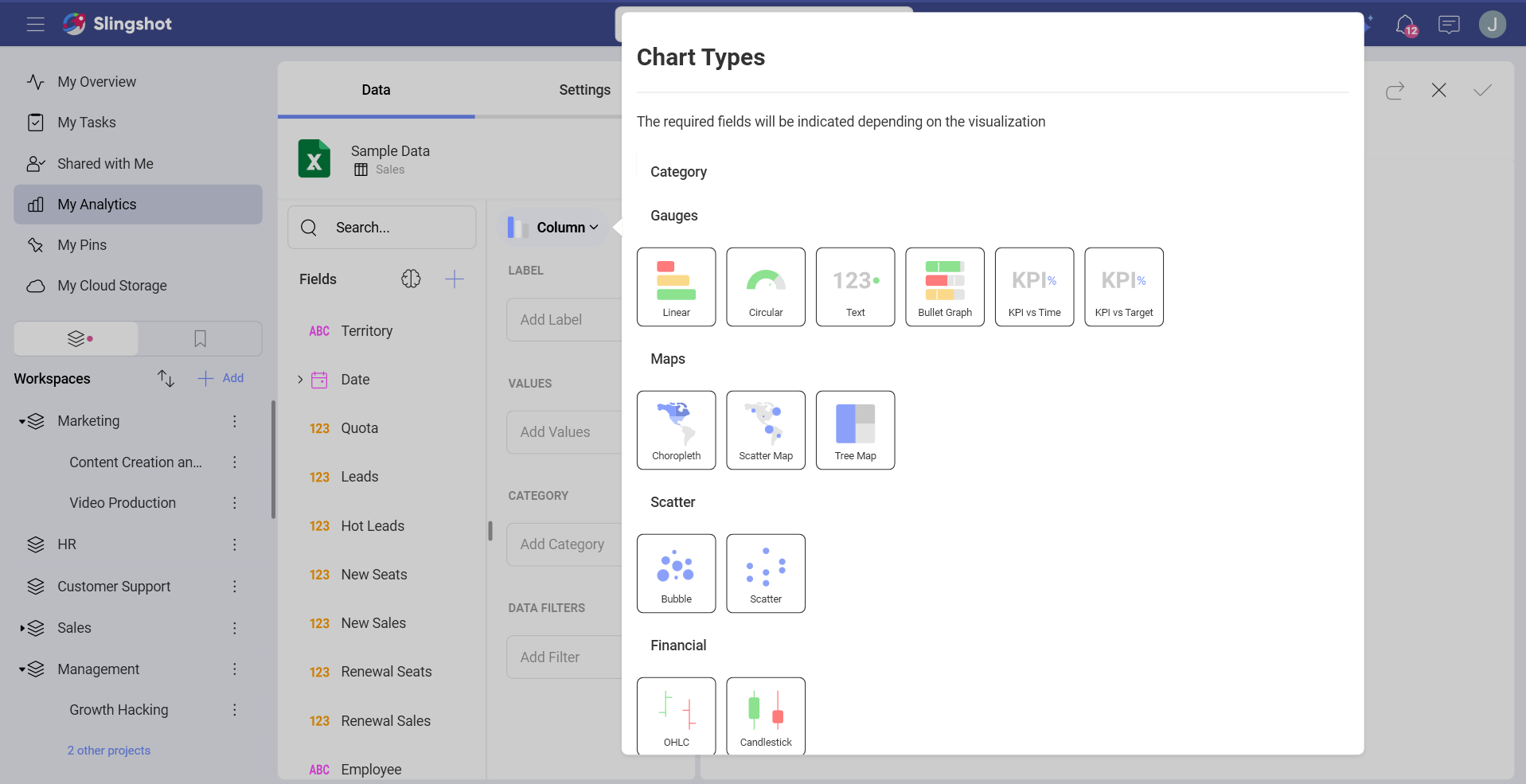 Tree Map visualization in the Change Visualization dialog