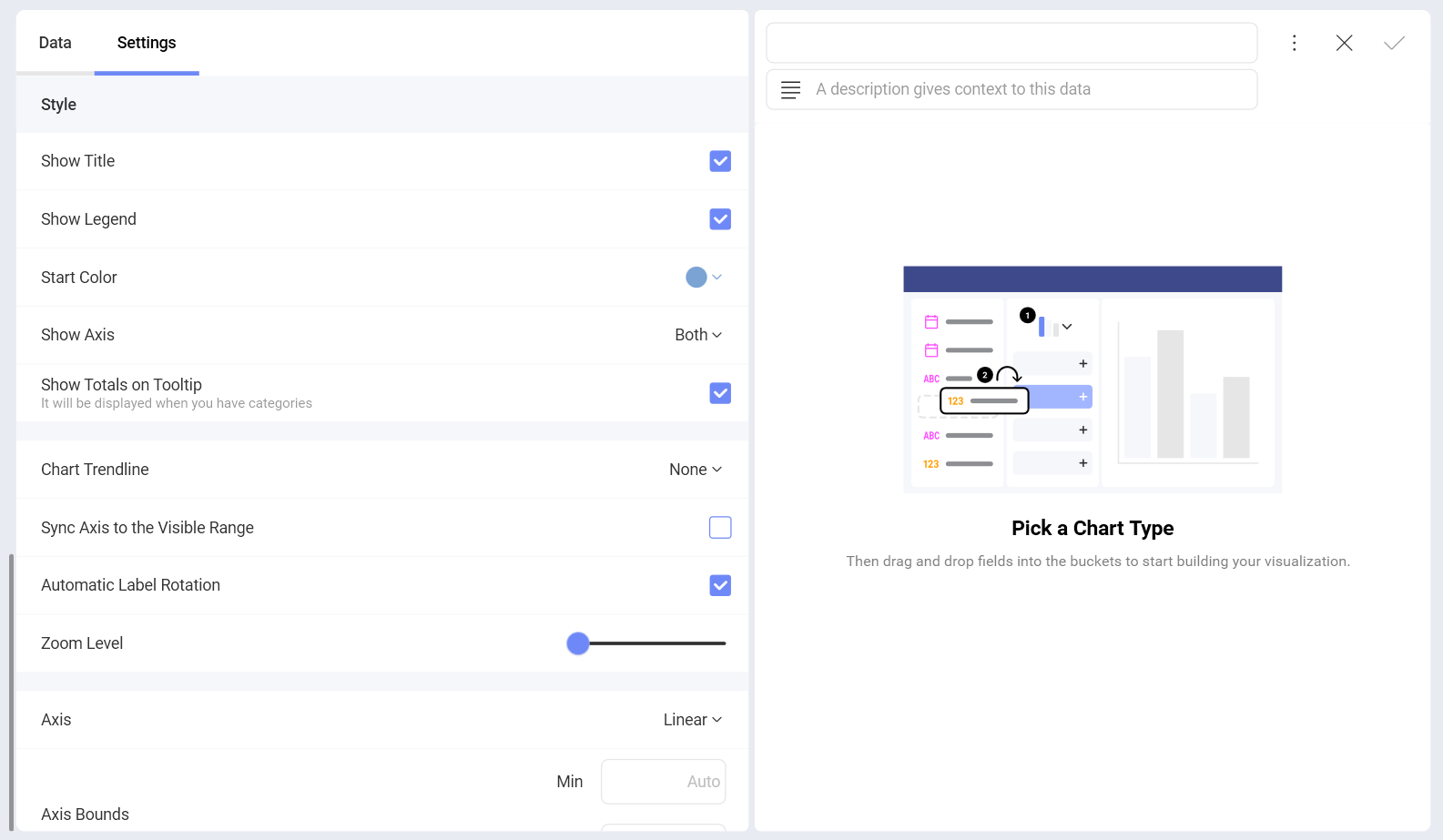 Google Search Console Visualization Editor Settings